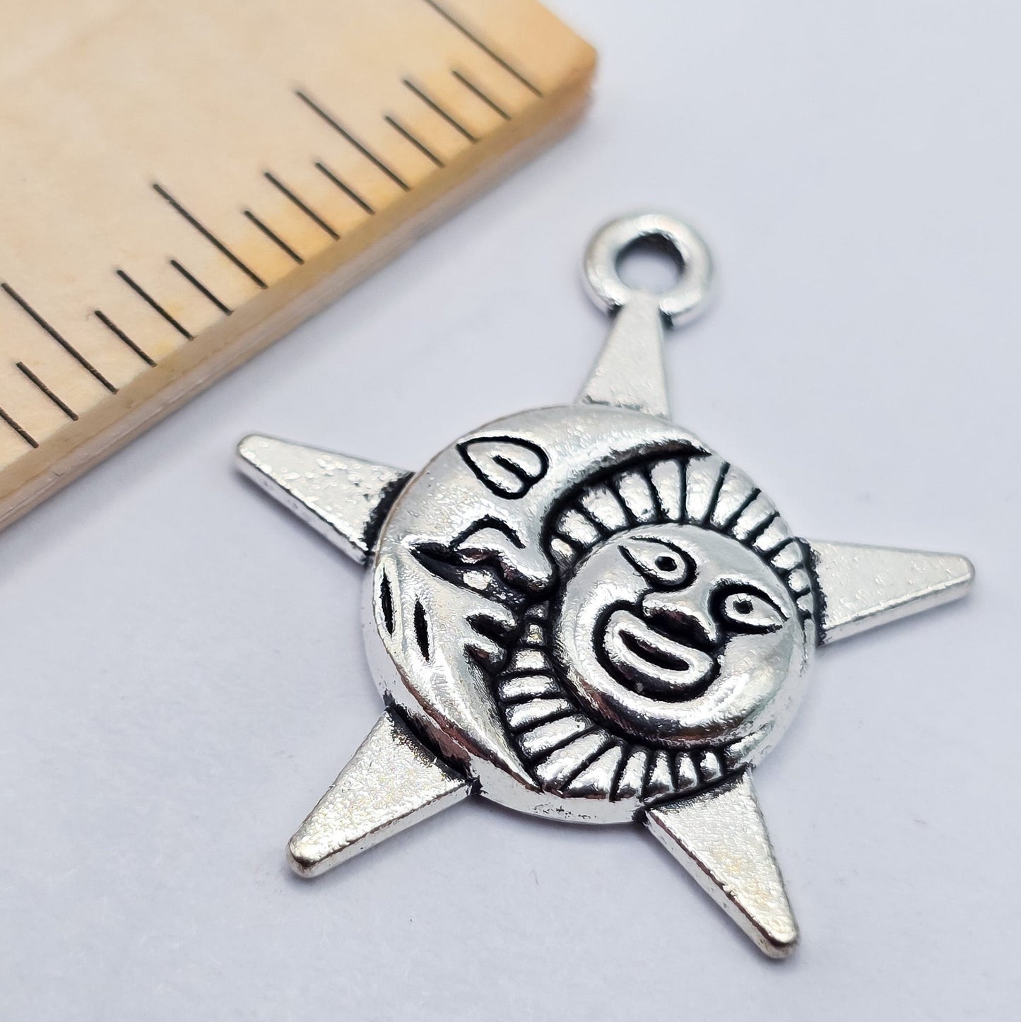 Sun and moon celestial charm, ADD on for keychain - DAYZEECREATIONZ, PERSONALIZED GIFTS-2
