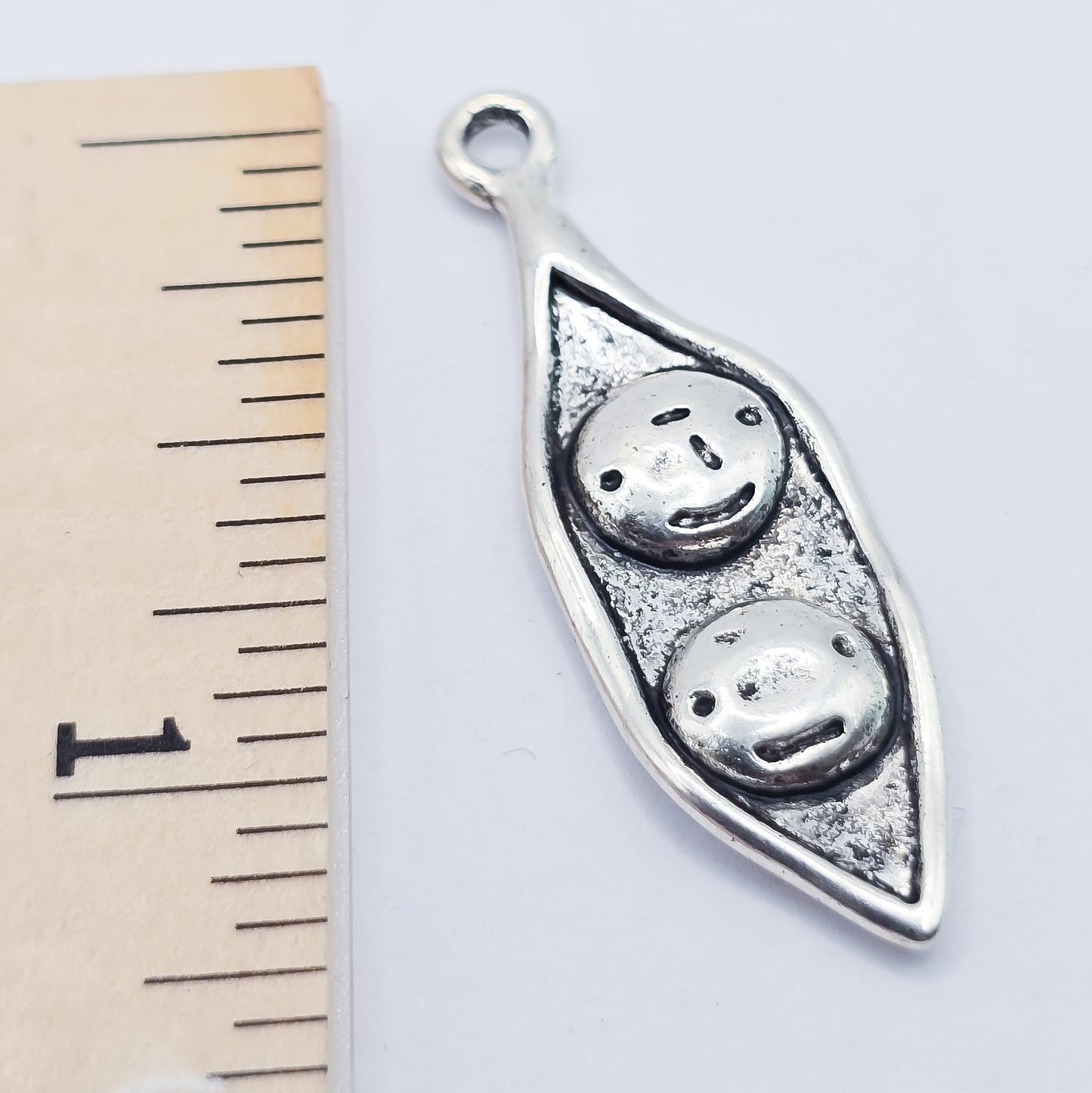 Peas in a pod, 2 peas in pod charm, ADD on for keychain - DAYZEECREATIONZ, PERSONALIZED GIFTS-2