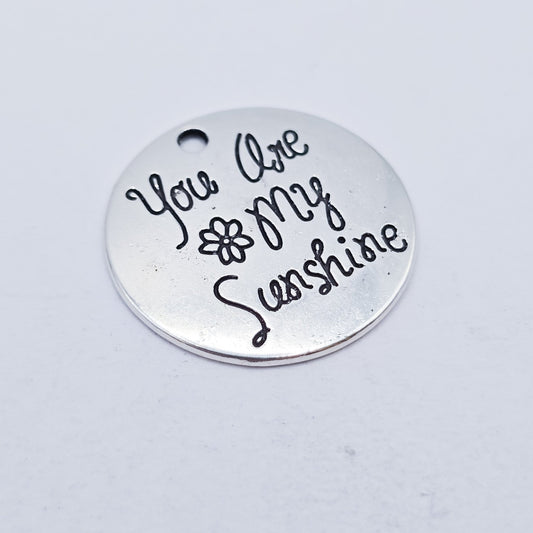 You are my sunshine charm, flowers, charm, ADD on for keychain - DAYZEECREATIONZ, PERSONALIZED GIFTS-1