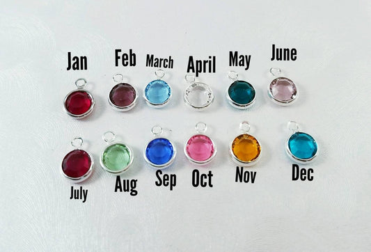 6mm birthstone charms