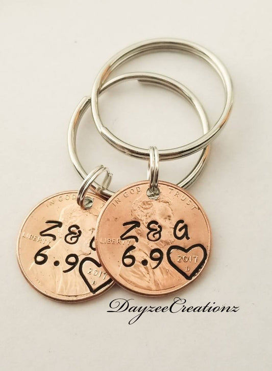 Couples Anniversary-Valentine's Day Keychain