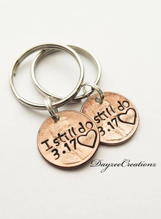 I Still Do Anniversary Keychain