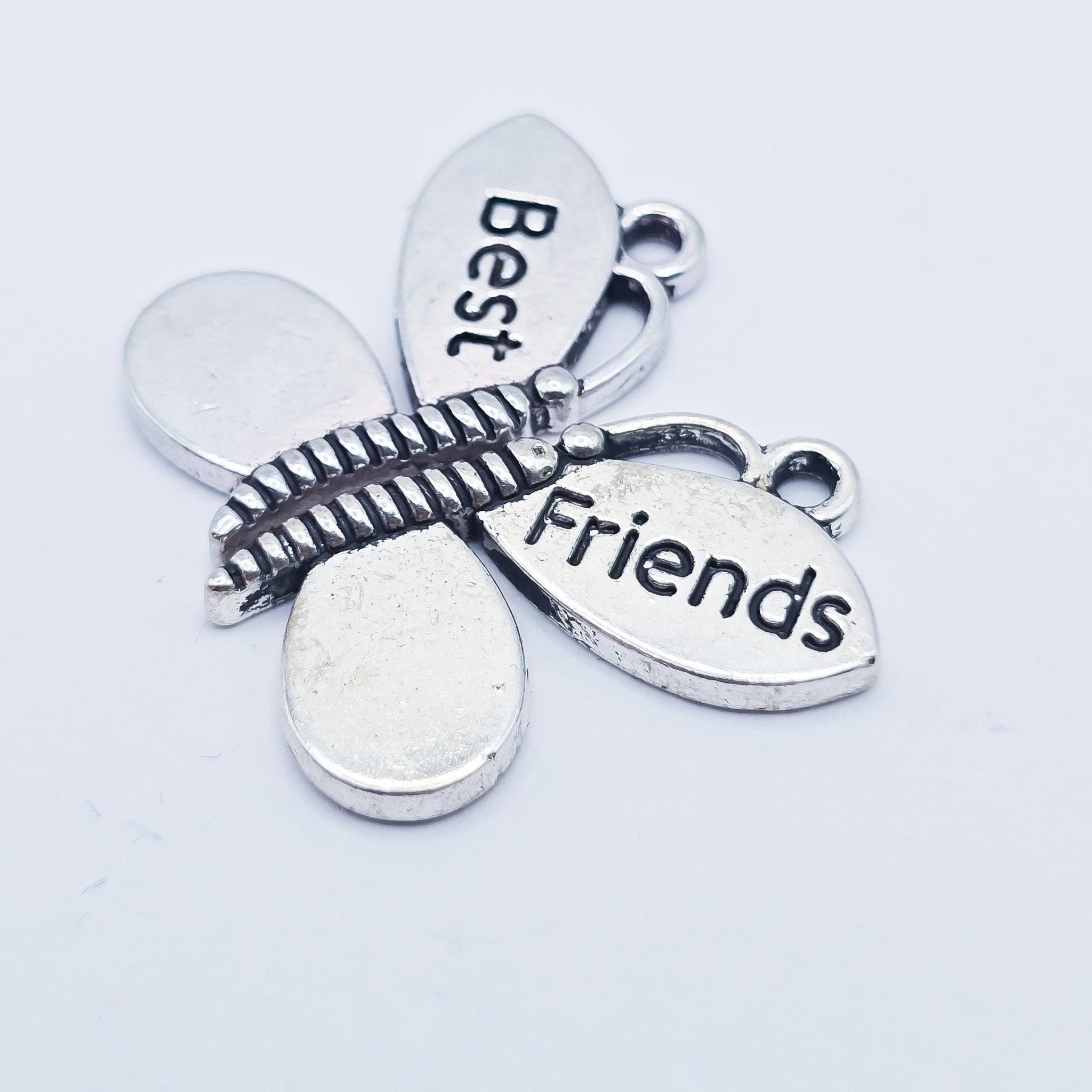 Butterfly best friends pair of 2 charms, butterfly shape charms, ADD on for keychain - DAYZEECREATIONZ, PERSONALIZED GIFTS-1