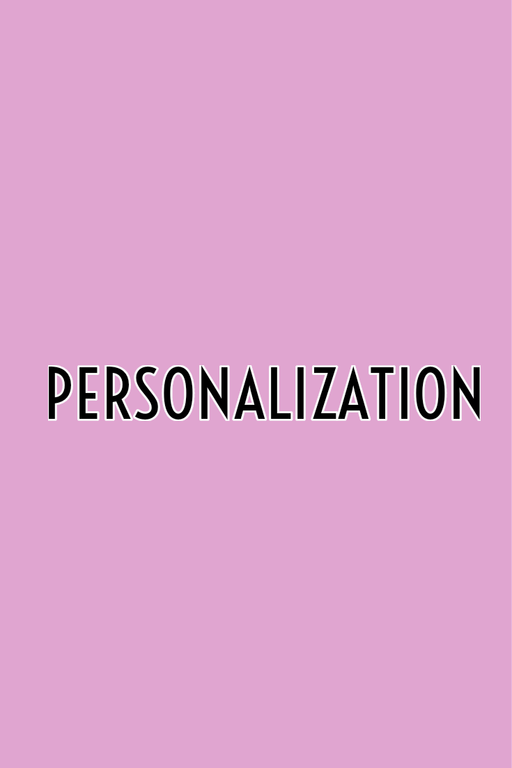 Personalization TOP line (if desired)