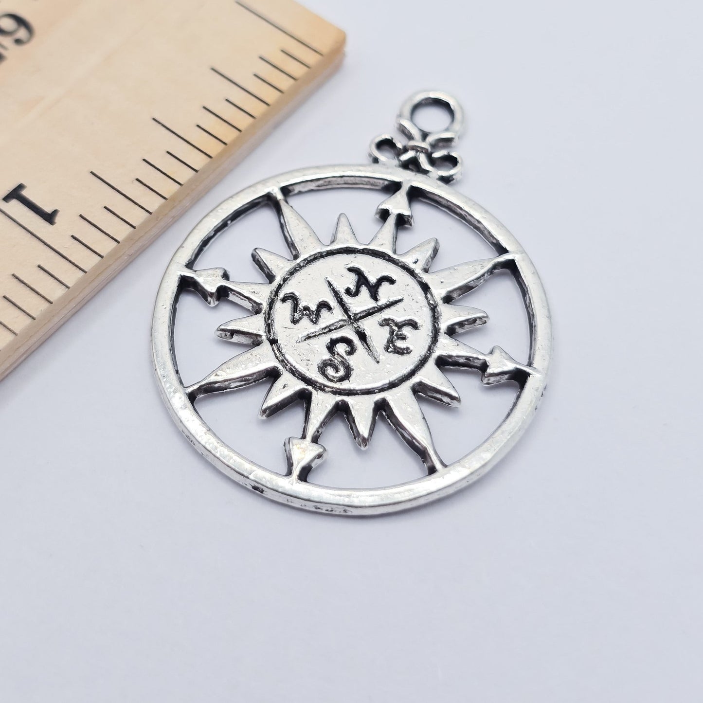 Compass charm, ADD on for keychain - DAYZEECREATIONZ, PERSONALIZED GIFTS-2