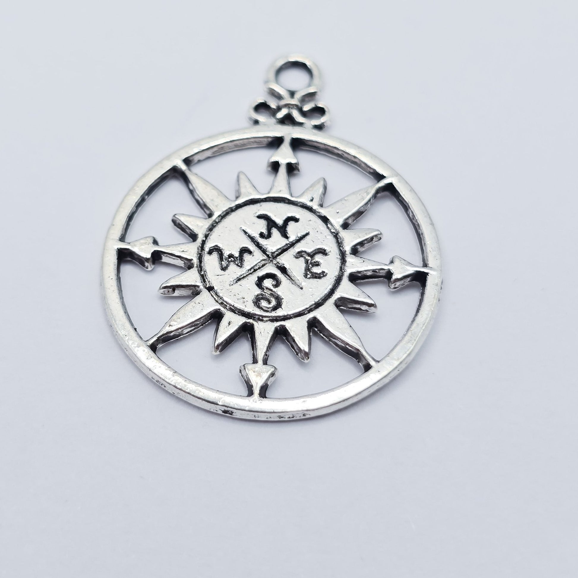 Compass charm, ADD on for keychain - DAYZEECREATIONZ, PERSONALIZED GIFTS-1