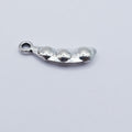 Small peapod charm, 3 peas in pod charm, ADD on for keychain - DAYZEECREATIONZ, PERSONALIZED GIFTS-1