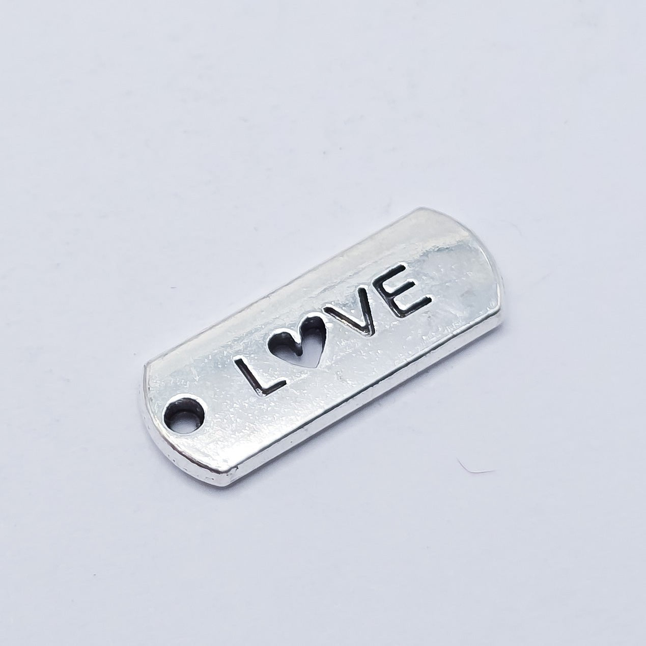 L♡ve rectangle word charm. Love charm. Anniversary, wedding, Boyfriend, ADD on charm for keychain - DAYZEECREATIONZ, PERSONALIZED GIFTS1