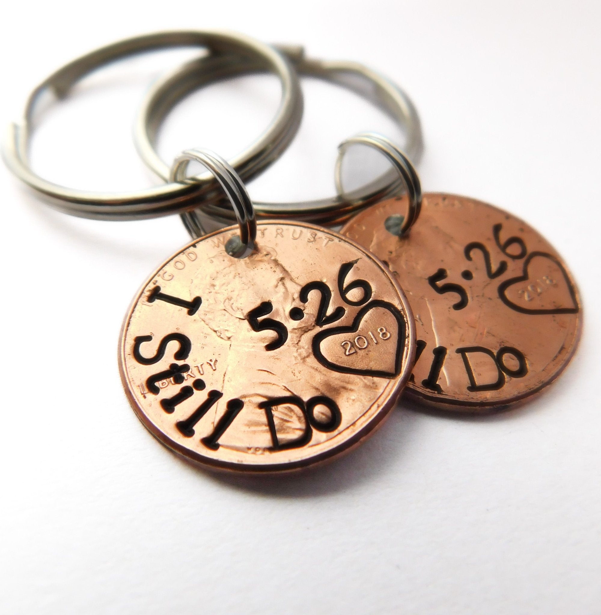I Still Do Wedding Anniversary Penny Keychain