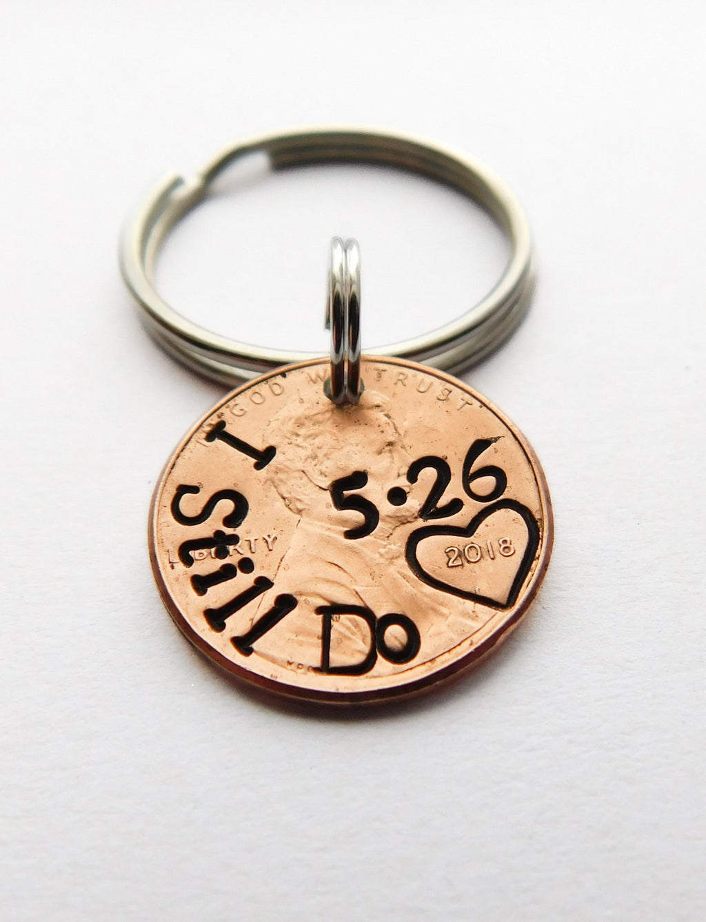 I Still Do Wedding Anniversary Penny Keychain