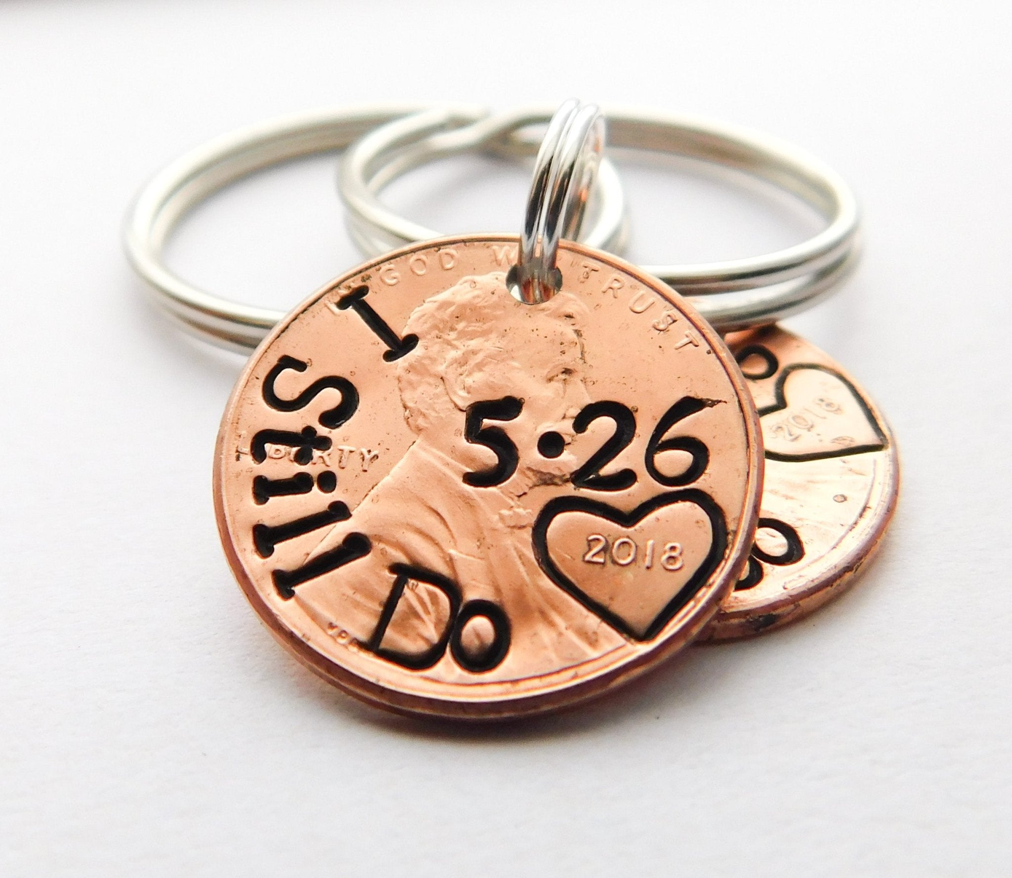 I Still Do Wedding Anniversary Penny Keychain