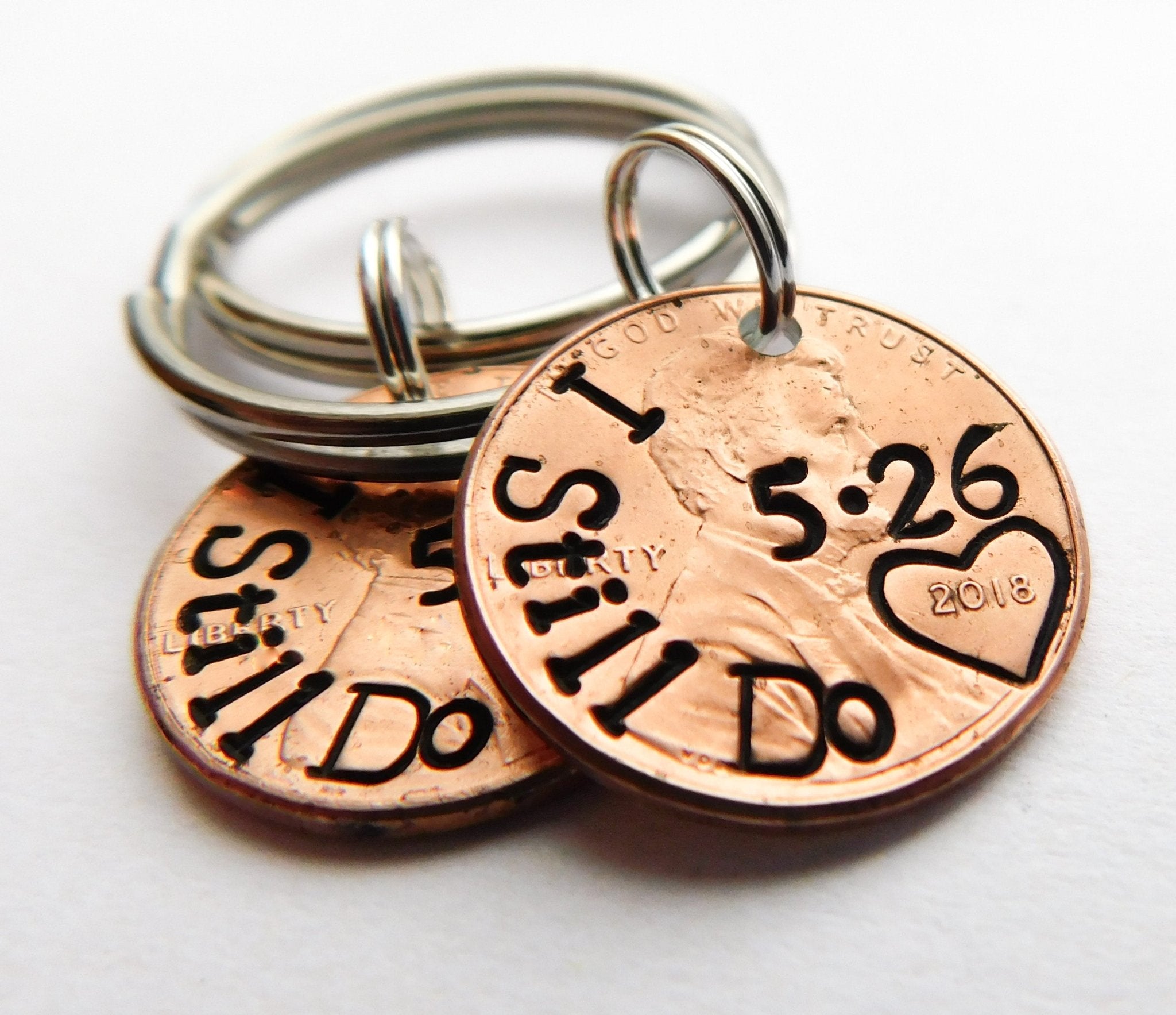 I Still Do Wedding Anniversary Penny Keychain