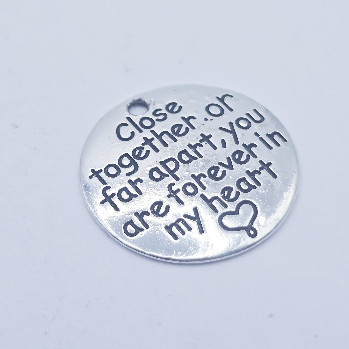 Close together or far apart charm , ADD on charm for keychain - DAYZEECREATIONZ, PERSONALIZED GIFTS2