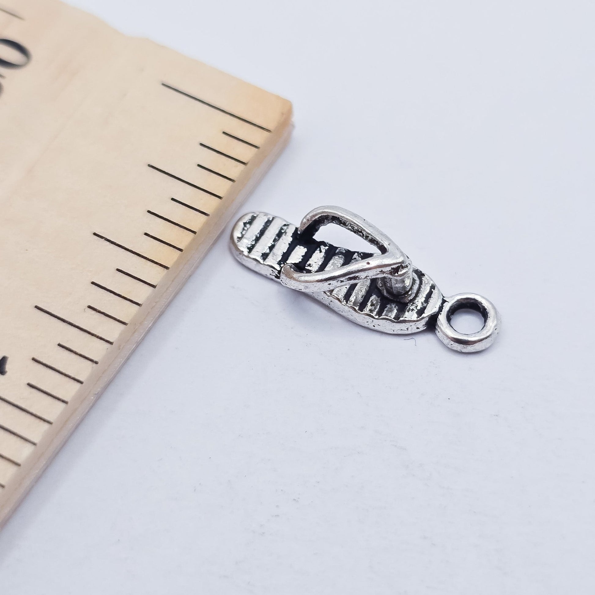 Sandal charm , flip flops, ADD on charm for keychain - DAYZEECREATIONZ, PERSONALIZED GIFTS-3