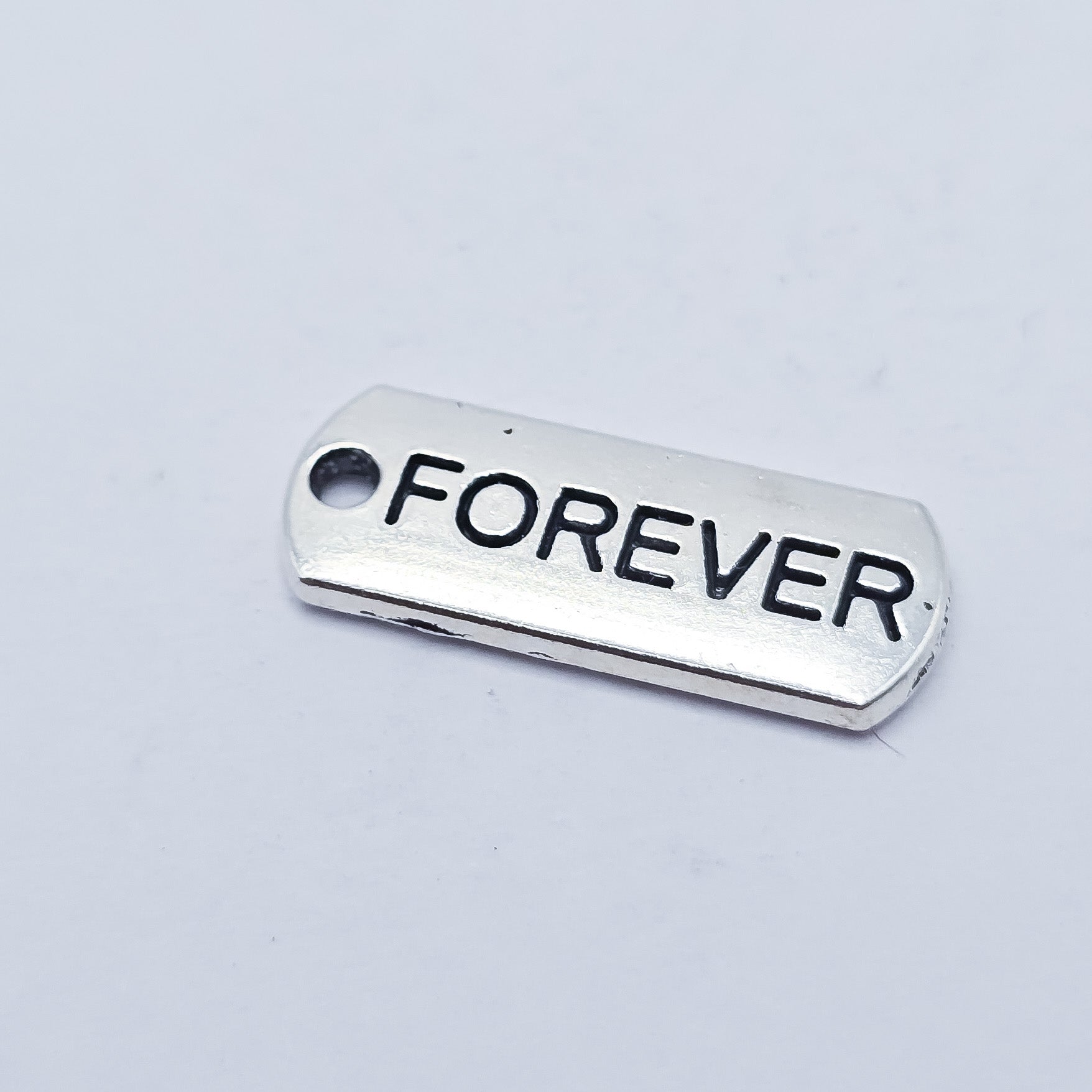 Forever word tag charm. ADD on charm for keychain - DAYZEECREATIONZ, PERSONALIZED GIFTS1