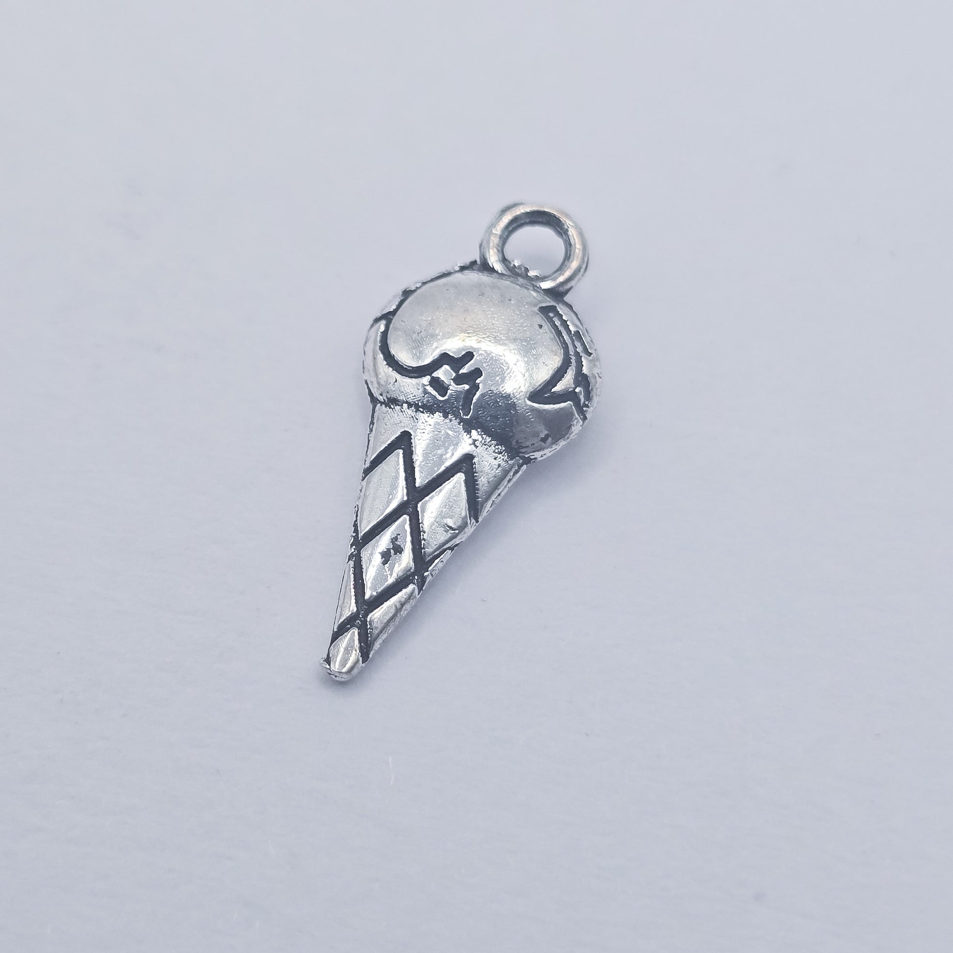 Ice cream cone charm, ice-cream, ADD on charm for keychain - DAYZEECREATIONZ, PERSONALIZED GIFTS-1