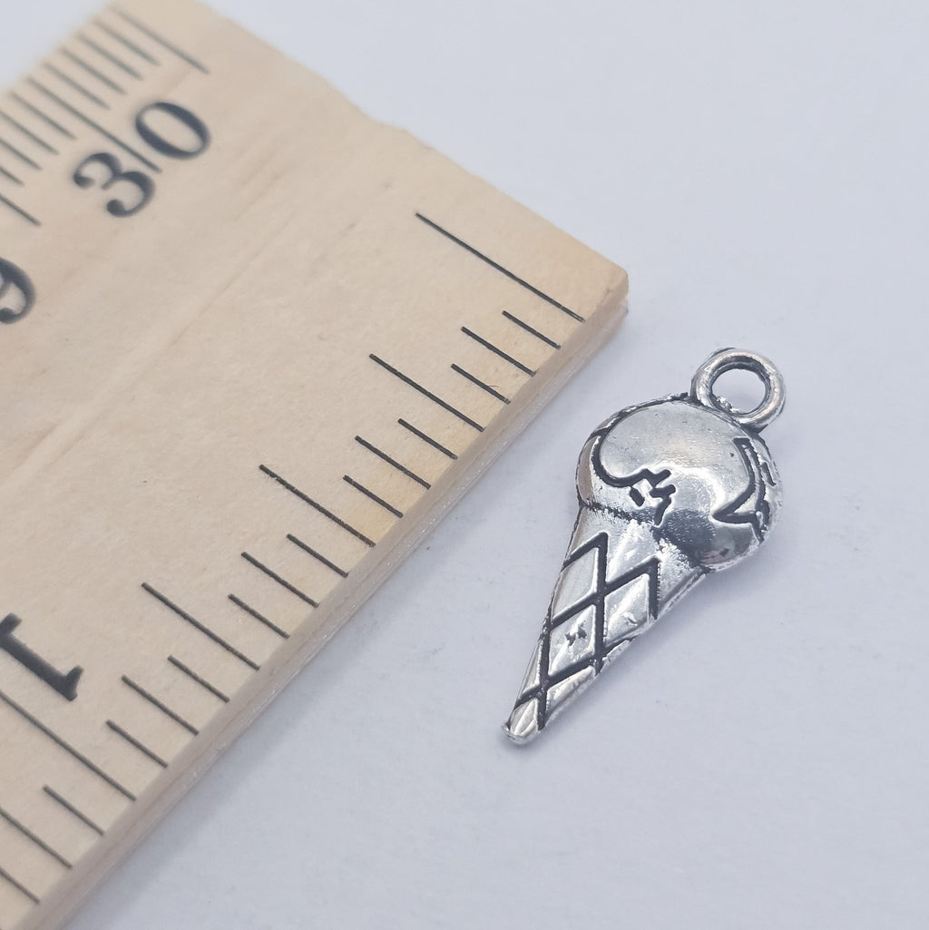 Ice cream cone charm, ice-cream, ADD on charm for keychain - DAYZEECREATIONZ, PERSONALIZED GIFTS-2