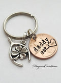 #1 DAD Personalized Gift for Dad, Custom Lucky Penny Keychain