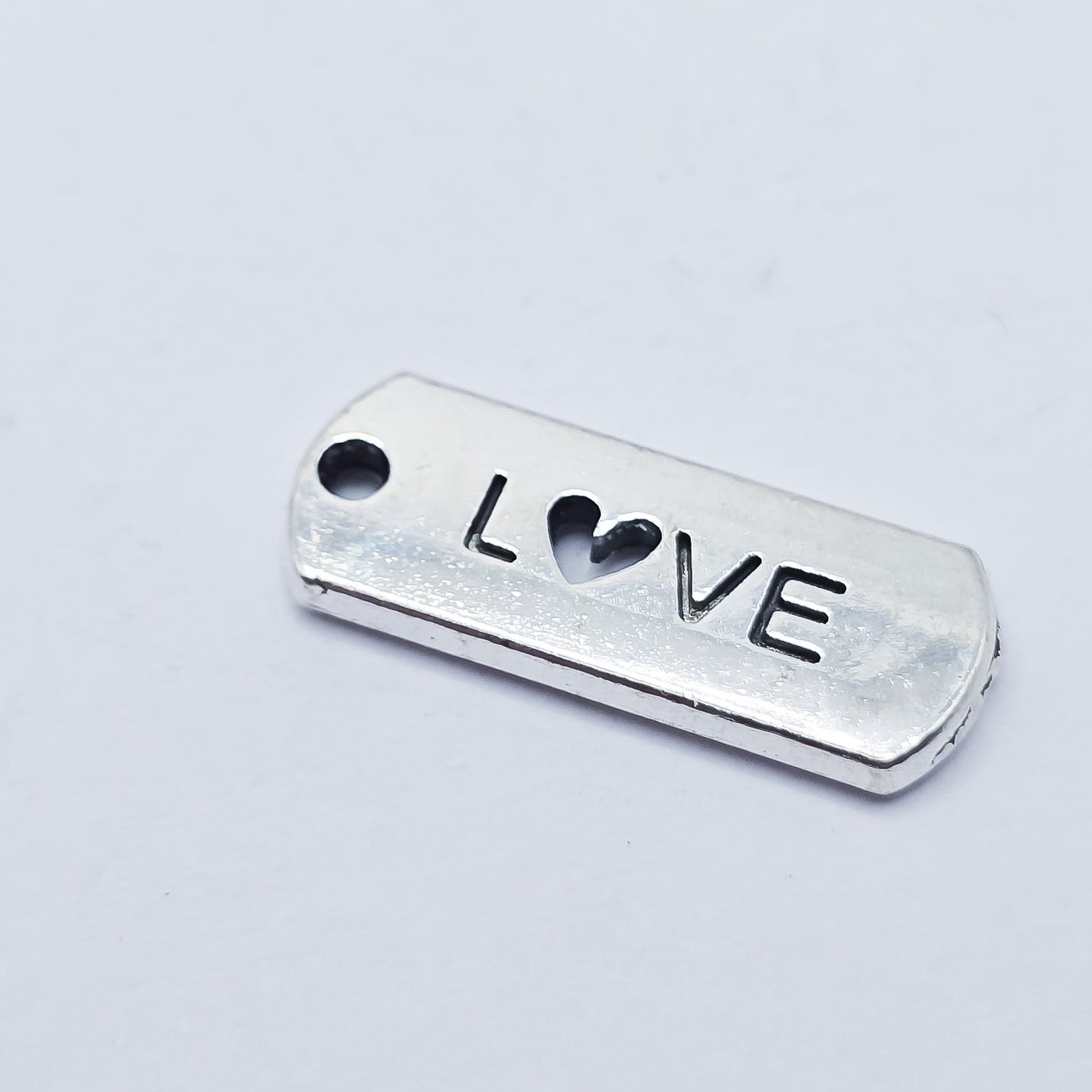 L♡ve rectangle word charm. Love charm. Anniversary, wedding, Boyfriend, ADD on charm for keychain - DAYZEECREATIONZ, PERSONALIZED GIFTS2