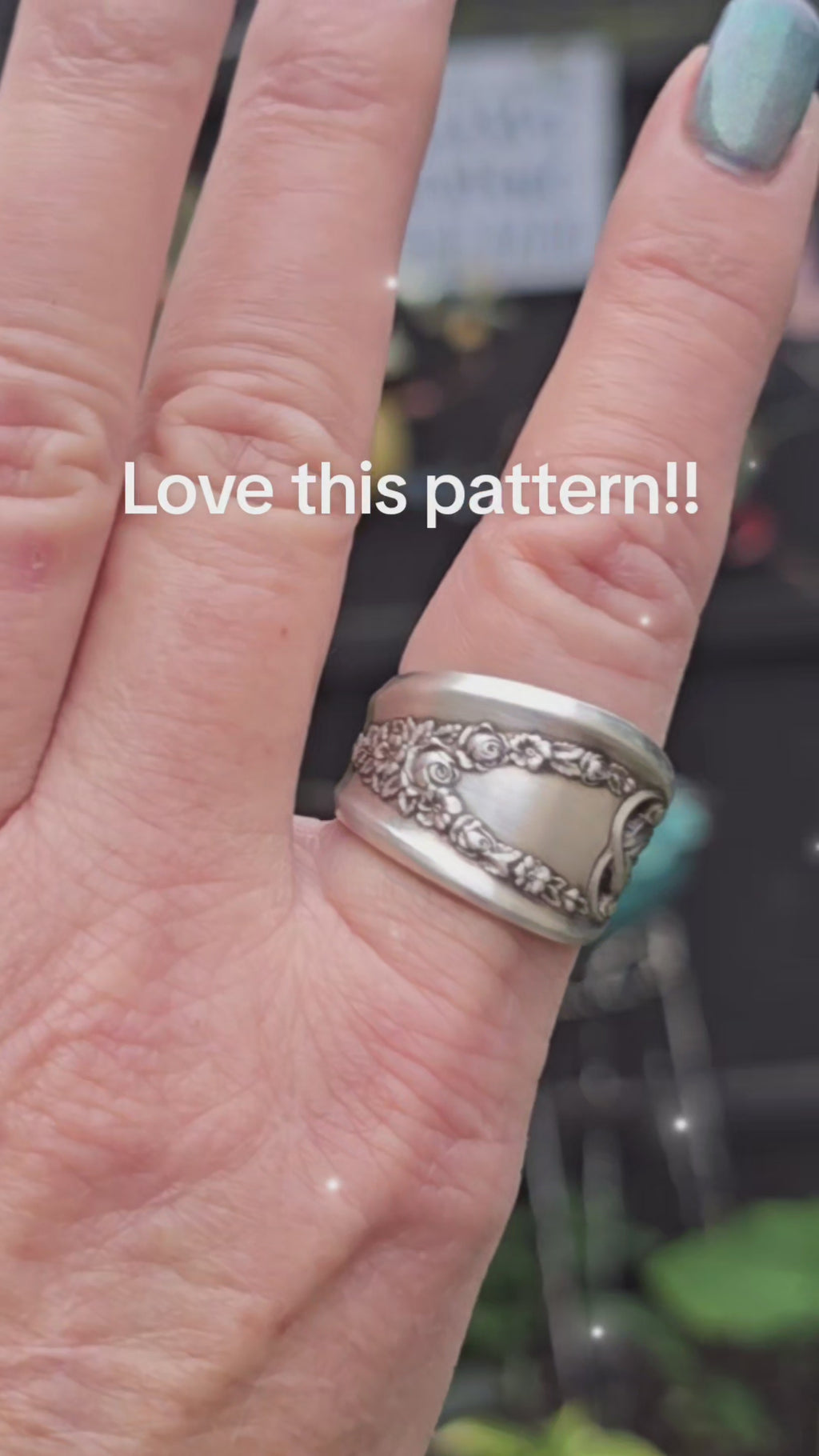Spoon Ring | 1911 Old Colony Pattern | Vintage Silverware Ring