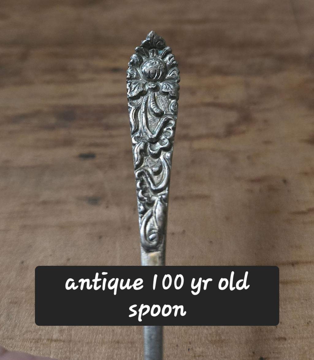 Saddle Spoon Ring – Vintage European Silver Spoon, Sizes 7–11