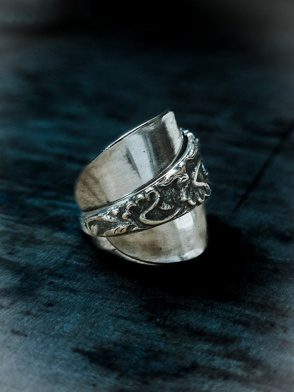 Saddle Spoon Ring – Vintage European Silver Spoon, Sizes 7–11