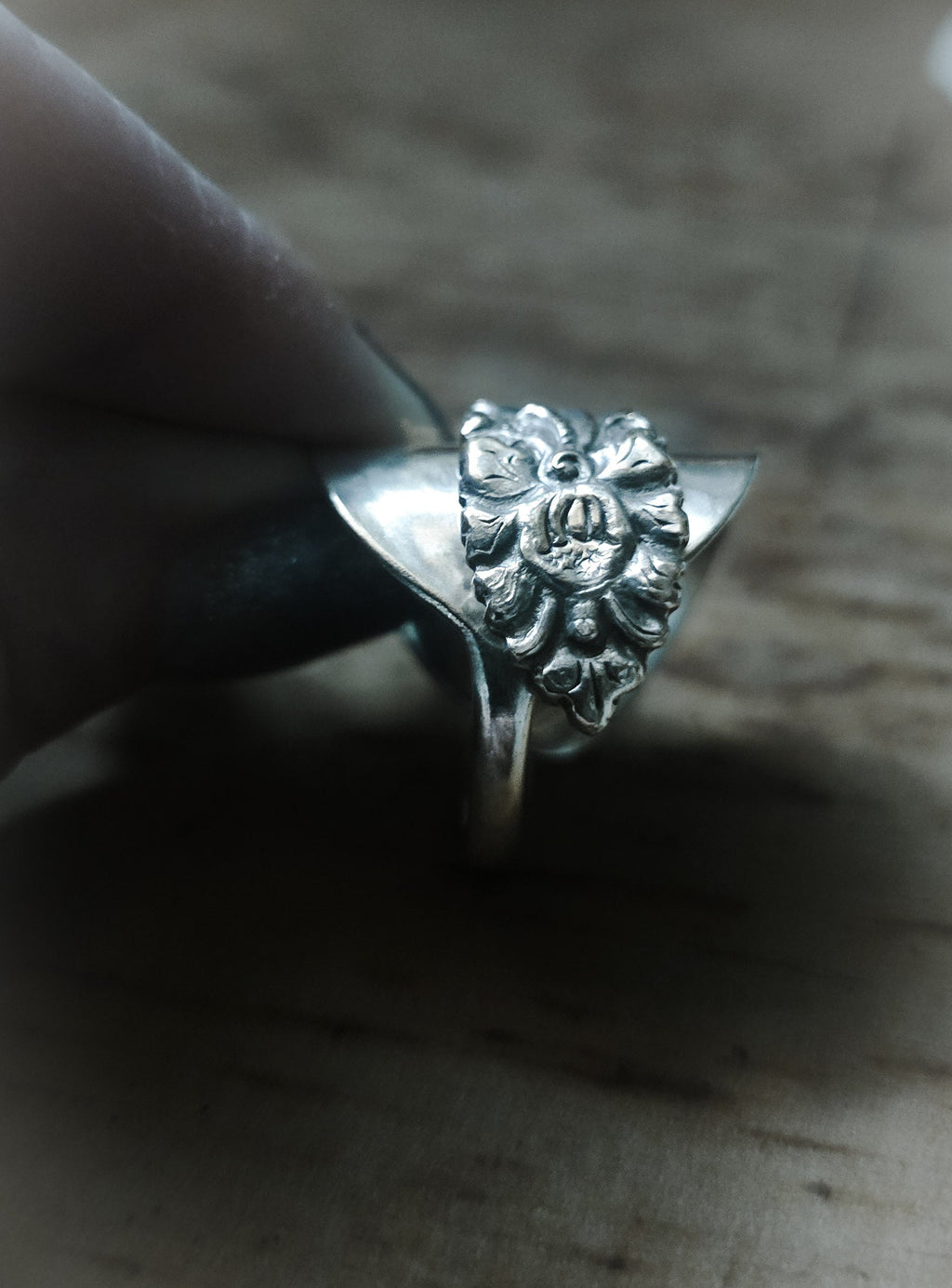 Saddle Spoon Ring – Vintage European Silver Spoon, Sizes 7–11