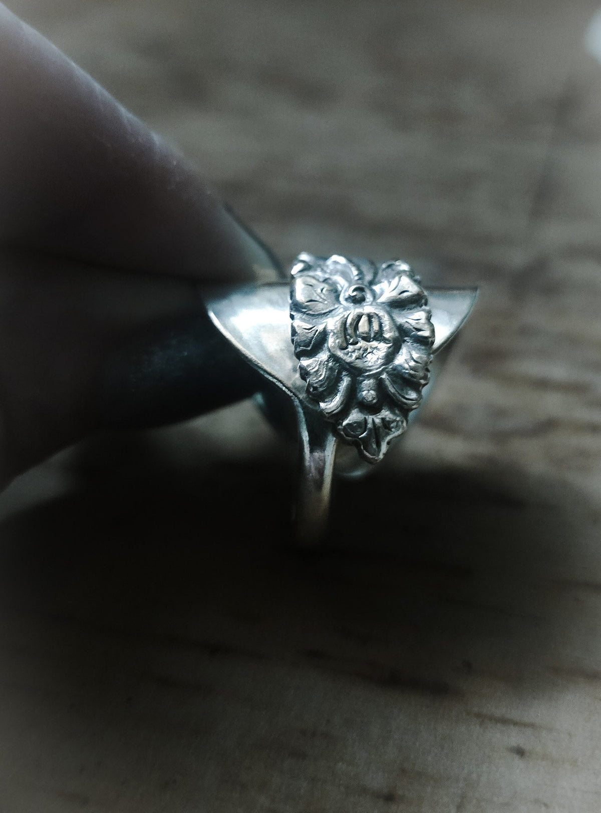 Saddle Spoon Ring – Vintage European Silver Spoon, Sizes 7–11