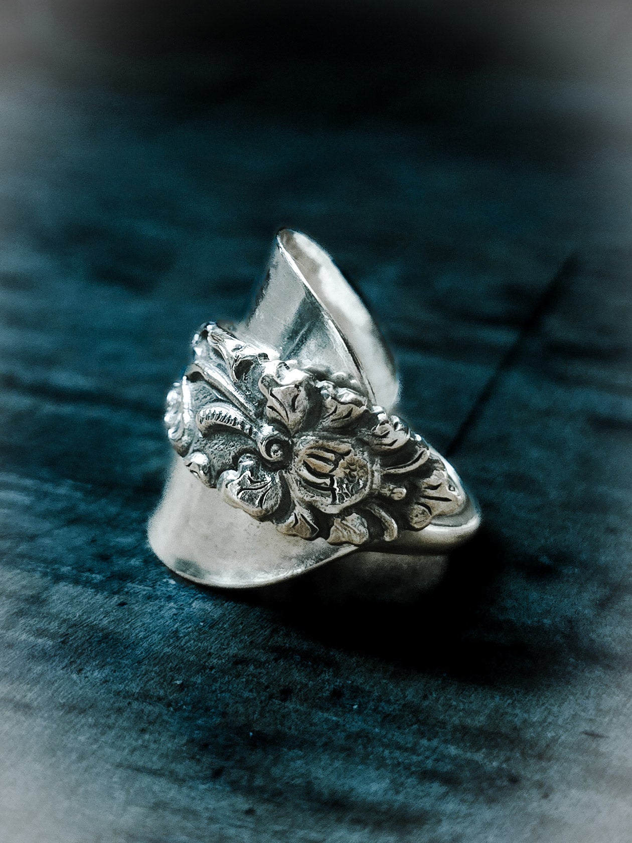 Saddle Spoon Ring – Vintage European Silver Spoon, Sizes 7–11