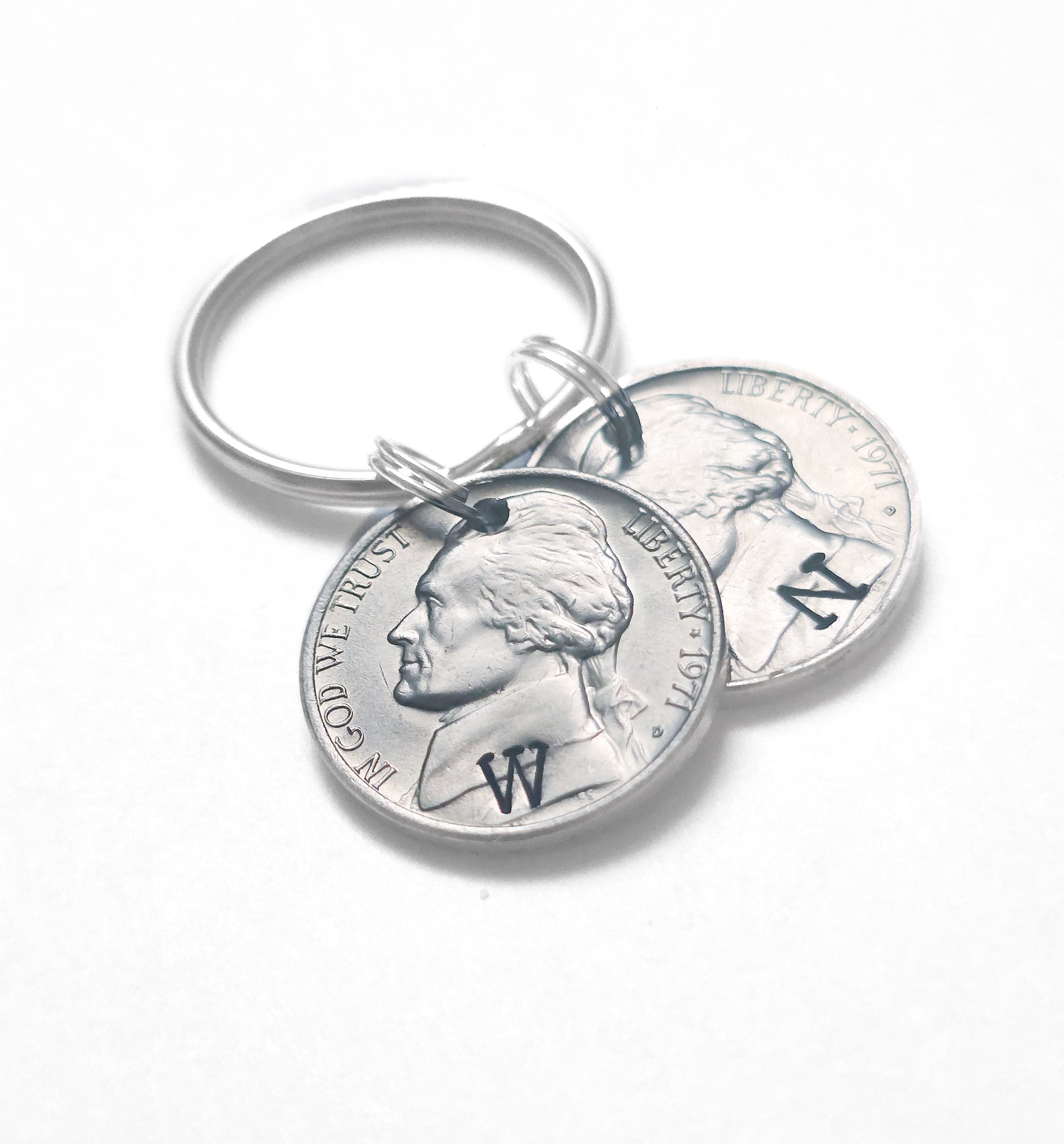55th Birthday Gift – Double Nickel Personalized Keychain