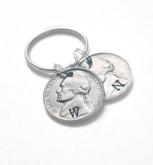 55th Birthday Gift – Double Nickel Personalized Keychain