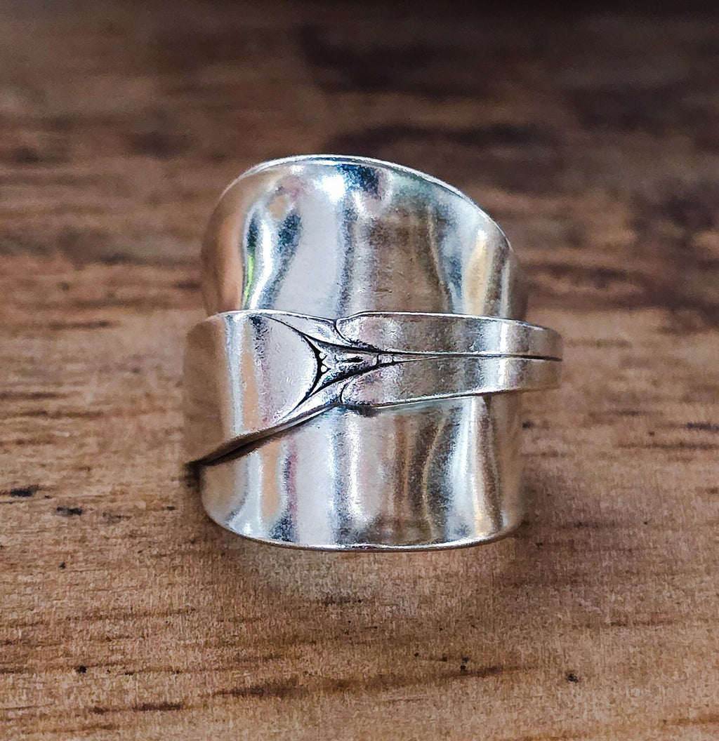 Size 8 Saddle Spoon Ring