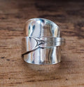 Size 8 Saddle Spoon Ring