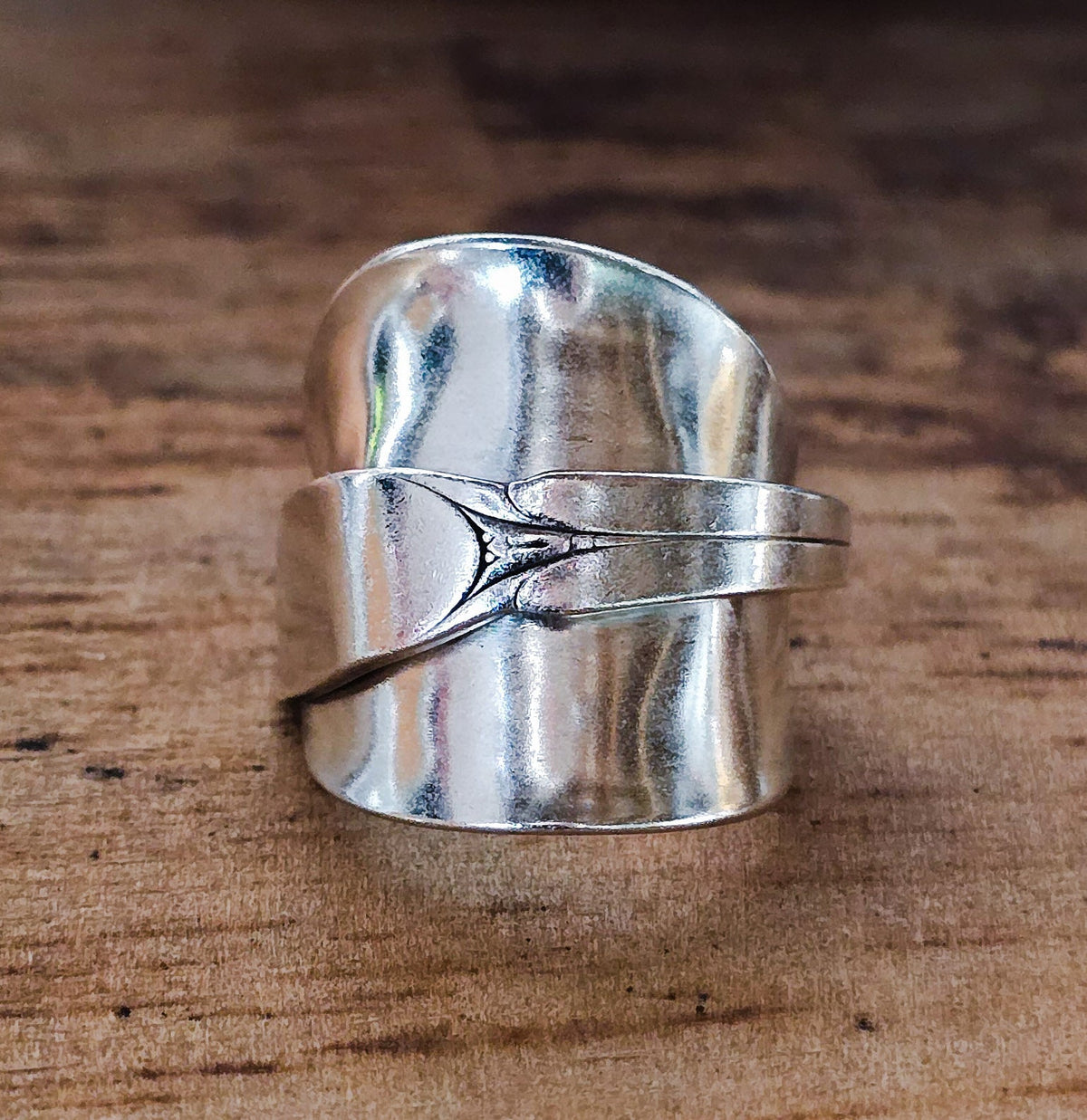 Size 8 Saddle Spoon Ring