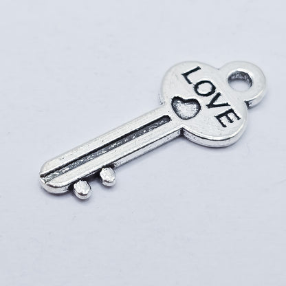 L♡ve key charm. Love charm. Anniversary,  wedding, Boyfriend,  ADD on charm for keychain