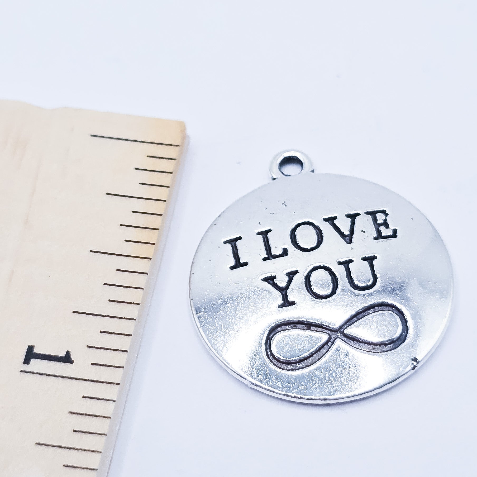 I love you with infinity symbol charm. ADD on charm for keychain - DAYZEECREATIONZ, PERSONALIZED GIFTS3