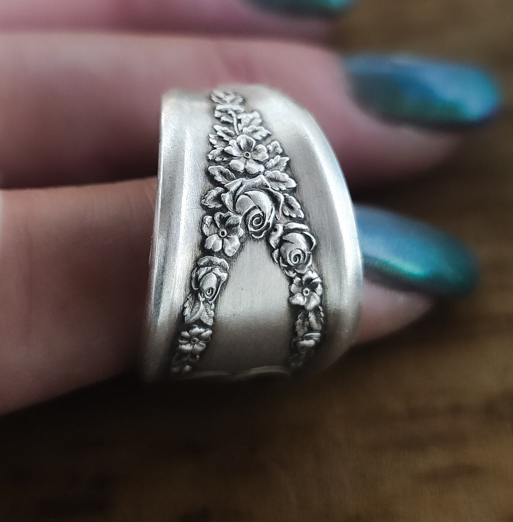 Spoon Ring | 1911 Old Colony Pattern | Vintage Silverware Ring