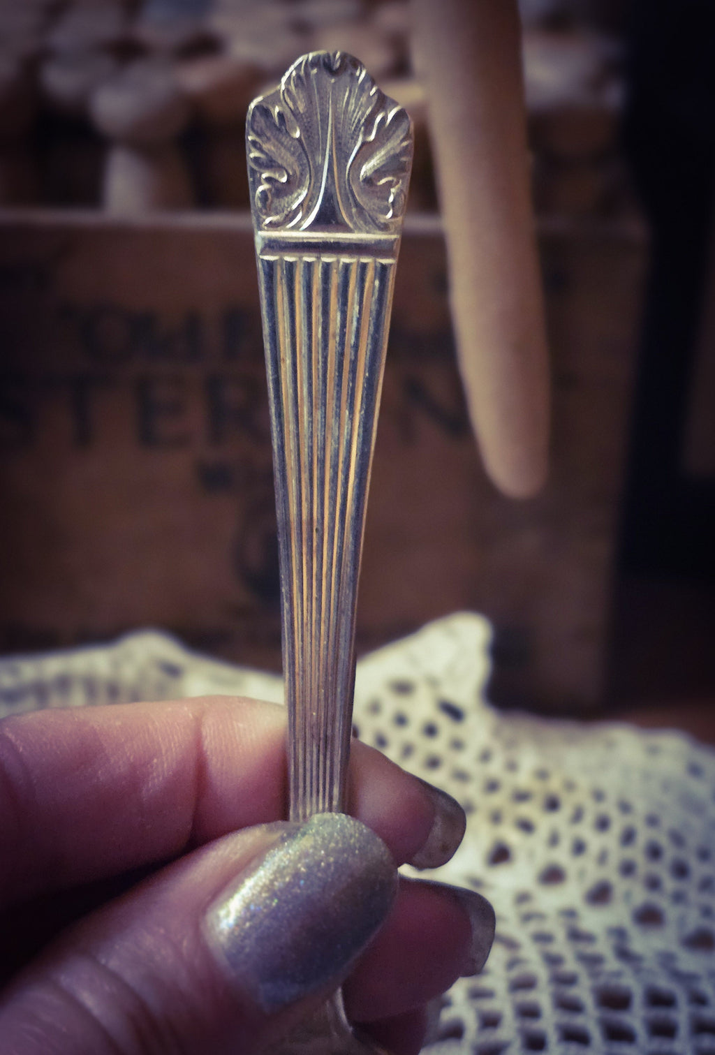 Lady Esther Art Deco Wrap Spiral Spoon Ring – Vintage Silverplate, Sizes 7–11
