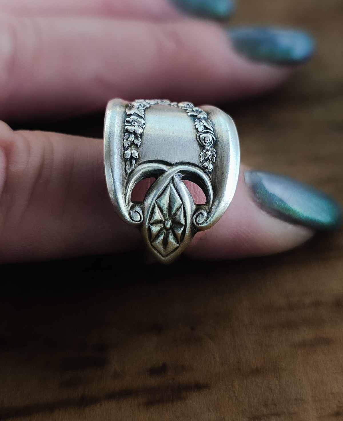 Spoon Ring | 1911 Old Colony Pattern | Vintage Silverware Ring