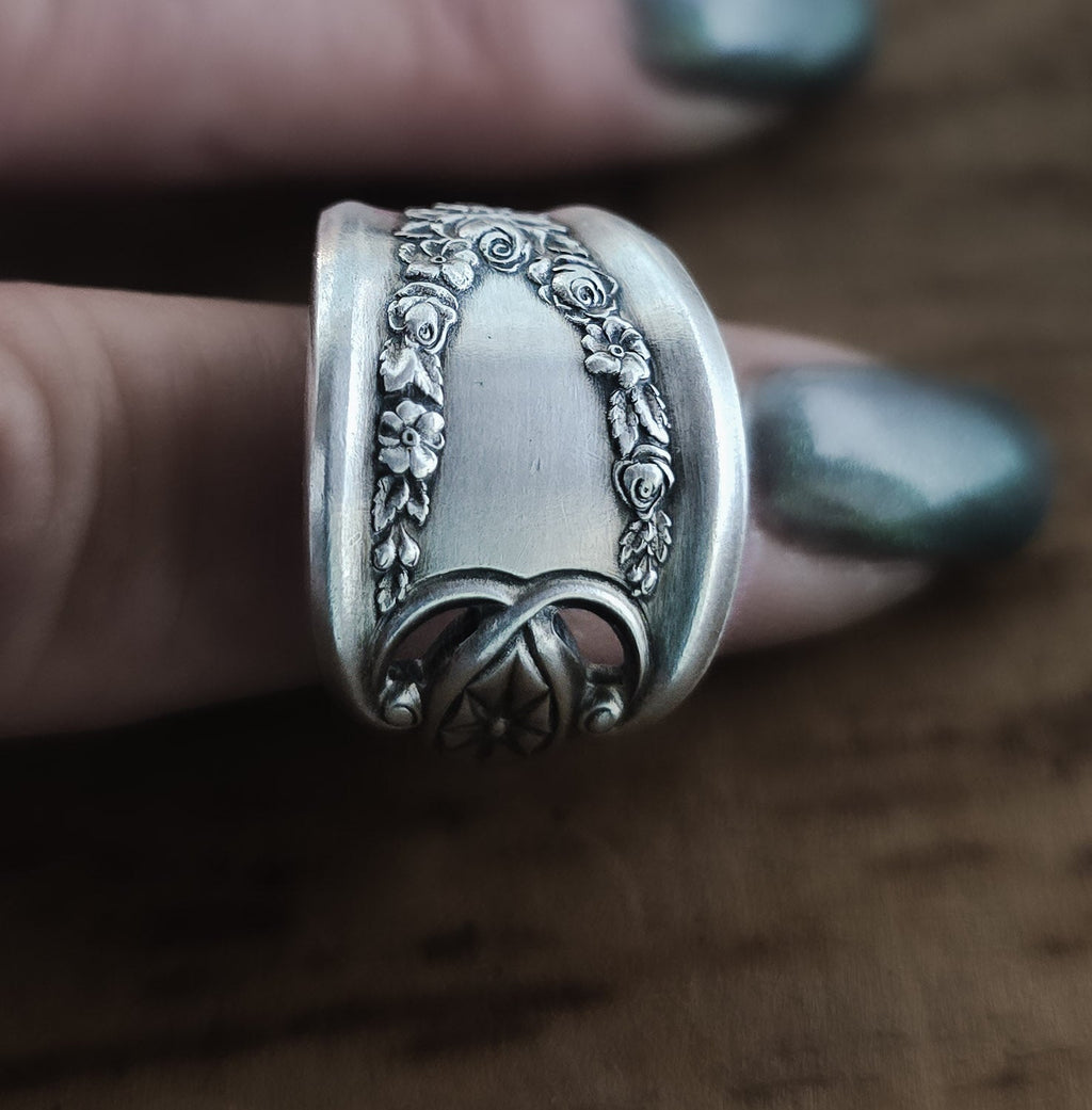 Spoon Ring | 1911 Old Colony Pattern | Vintage Silverware Ring