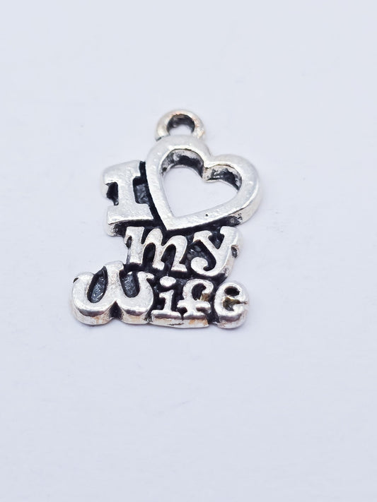 I ❤️ my wife charm. ADD on charm for keychain - DAYZEECREATIONZ, PERSONALIZED GIFTS1