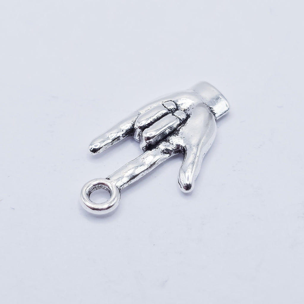 ASL , American sign language, I love you charm. ADD on charm for keychain - DAYZEECREATIONZ, PERSONALIZED GIFTS1
