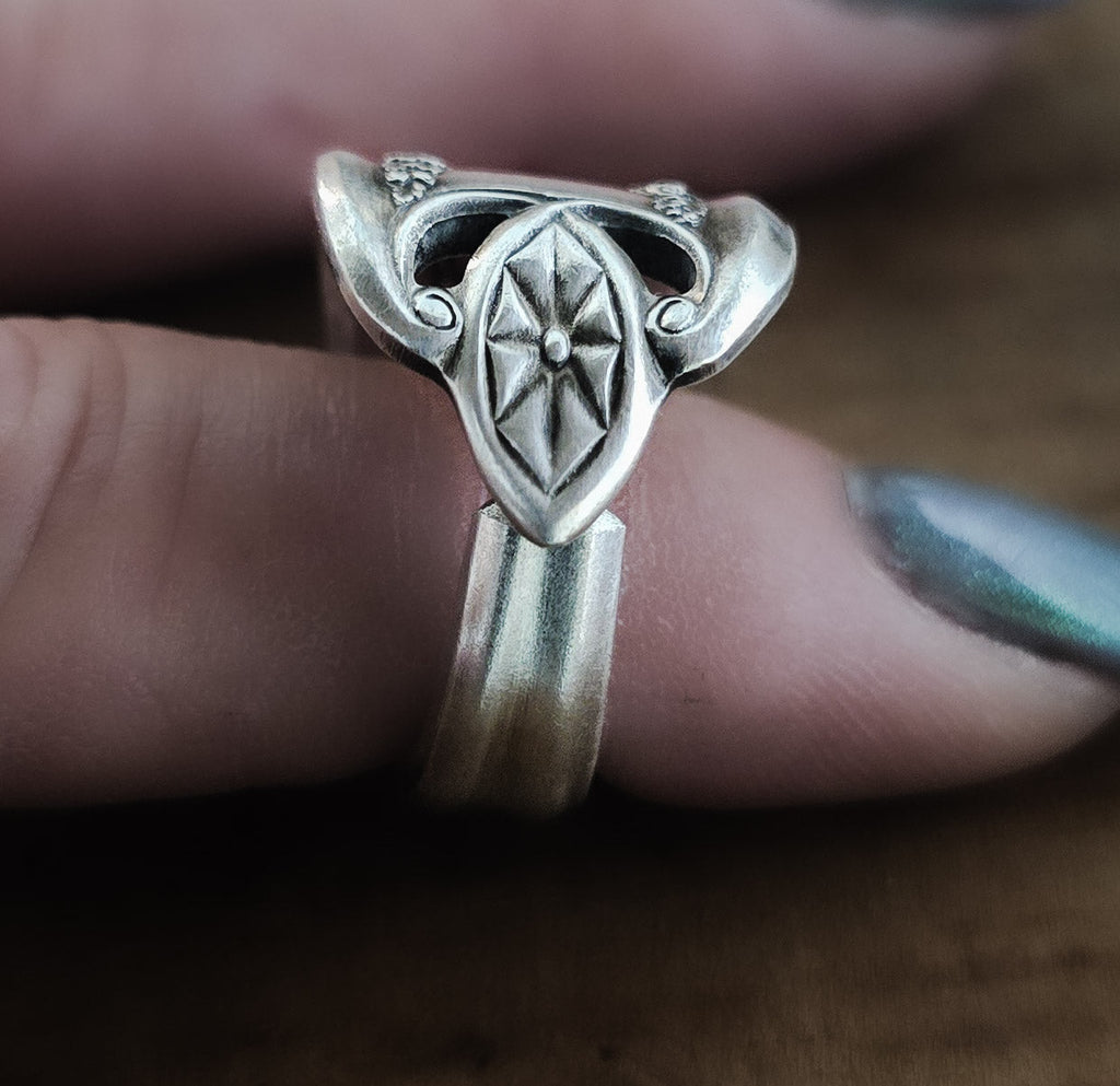 Spoon Ring | 1911 Old Colony Pattern | Vintage Silverware Ring