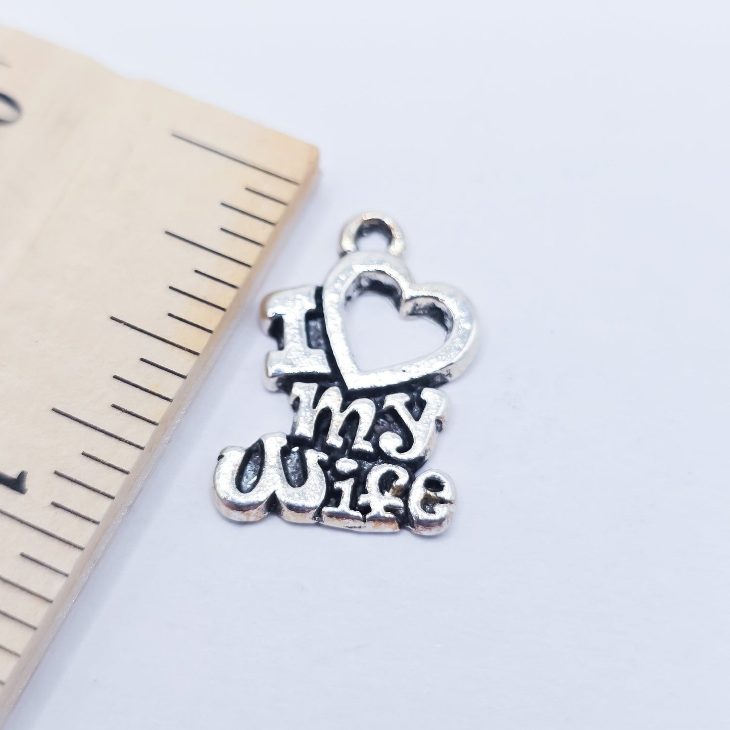 I ❤️ my wife charm. ADD on charm for keychain - DAYZEECREATIONZ, PERSONALIZED GIFTS4