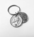 55th Birthday Gift – Double Nickel Personalized Keychain
