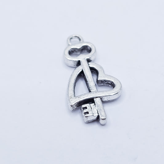 Key thru heart charm. ADD on charm for keychain - DAYZEECREATIONZ, PERSONALIZED GIFTS1