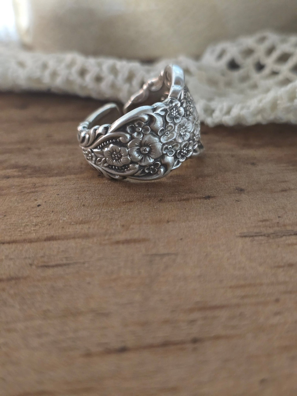 Renaissance Spoon Ring – 1971 Vintage Silverware, Rare Find