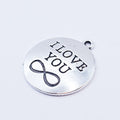 I love you with infinity symbol charm. ADD on charm for keychain - DAYZEECREATIONZ, PERSONALIZED GIFTS1