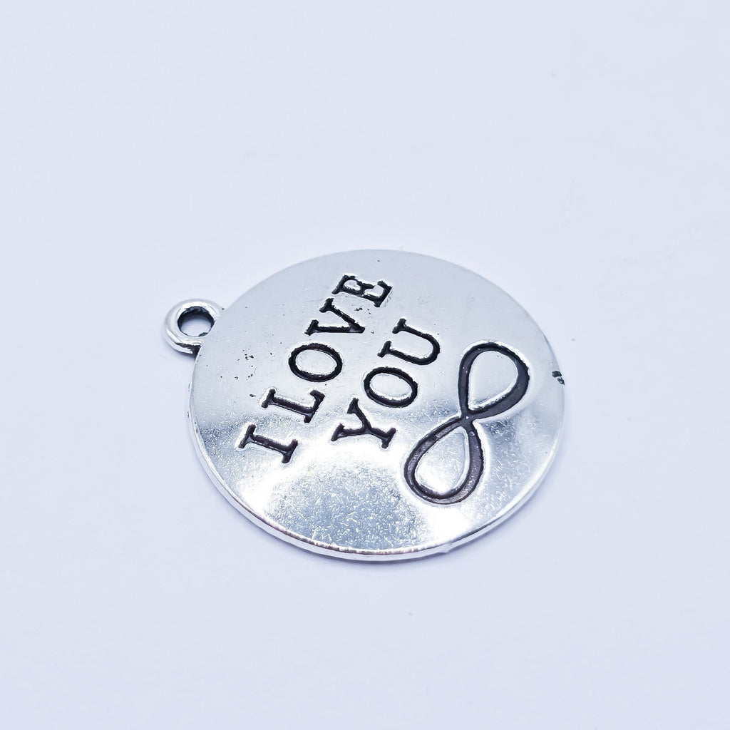 I love you with infinity symbol charm. ADD on charm for keychain - DAYZEECREATIONZ, PERSONALIZED GIFTS2