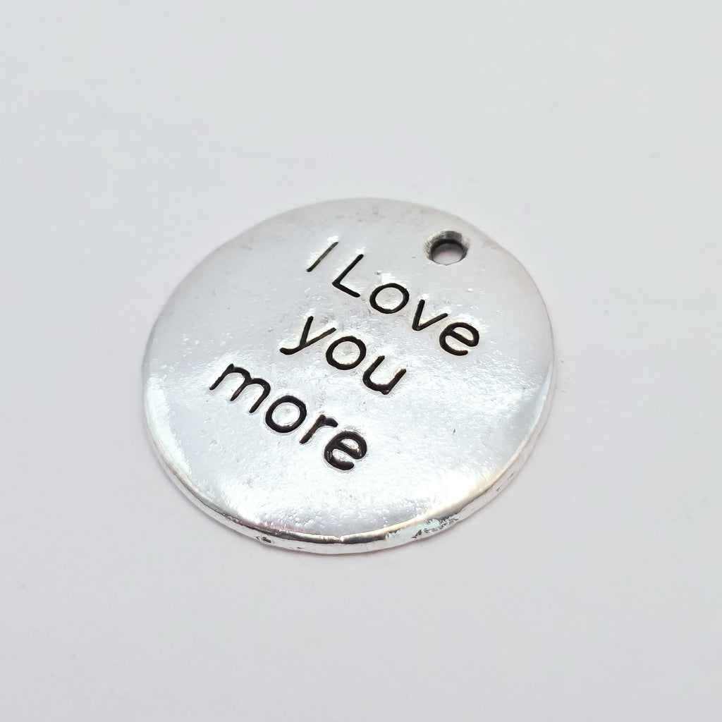 I LOVE YOU MORE CHARM. ADD on charm for keychain - DAYZEECREATIONZ, PERSONALIZED GIFTS2